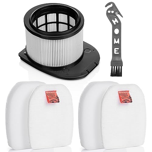 UZ565H Replacement Filters for Shark Stratos Cordless DuoClean PowerFins HairPro Vacuum IZ862H IZ562H UZ565H UZ865H IZ540H IZ840H IZ800, Replacement Part XPSMFIZ700 and XFFKIZ70 - size: IZ862H UZ565H(1HEPA +2Sponge)