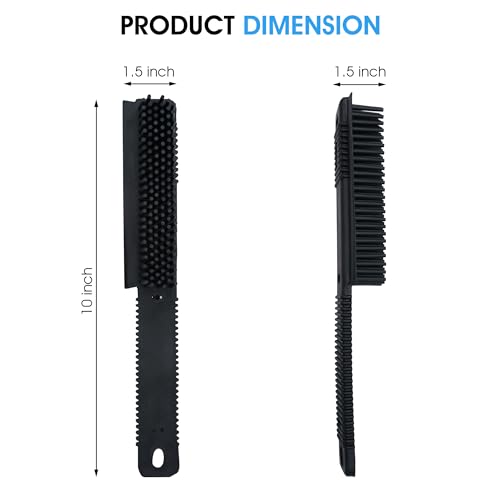 Nanoskin Rubber Pet Hair Brush [85-600],Black