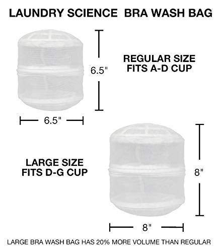 Premium Bra Wash Bag – Set of 3 Mesh Lingerie Laundry Bags for Delicates – Protects Bras, Underwear & Intimates in Washing Machine – Durable Zipper Closure – Large Size - size: Large