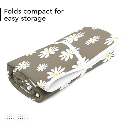 Encasa XO Ironing Mat, Heat Resistant Pad 48"x28" Daisy Grey - color: Daisy Grey, size: Large