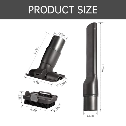 Upgraded Vacuum brush Attachment tool Compatible with Shark Navigator Lift-Away NV350 NV351 NV352 NV356E NV360 NV361 NV500 NV501 NV502 Series 2-in-1 Gap Tool Brush Removable Brush Replacement Parts