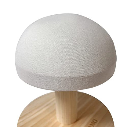 Tailors Ironing Board with Pine Wood Base, Cotton Cover Tailors Point Press Clapper - Protects Garments, Multi Pressing Board for Anywhere You Want - Seams, Collars, Cuffs, Points, Hems - color: White