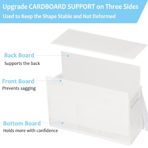 Lilithye Bedside Caddy, Bedside Storage Bag Hanging Organizer for Bunk Bed - color: 1pc New White-1