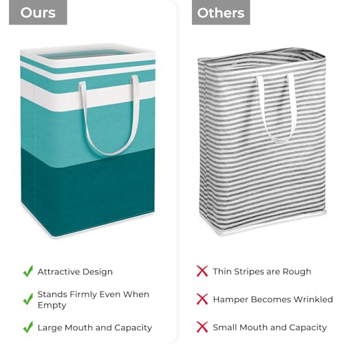HomeHacks 2 Pack Large Laundry Baskets, Laundry Hampers Bags (Green 75Lx2) - color: Green, size: 75L