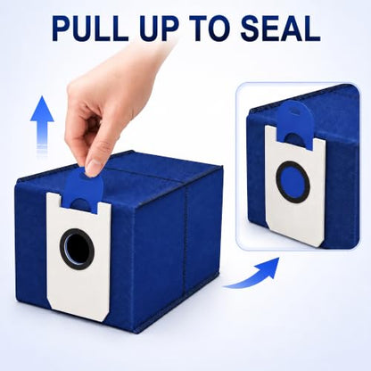 3 Pack 4.6L Dustin Vacuum Bags for bObsweep Dustin and Orb-i Robot Vacuums - color: 3 Pack Blue