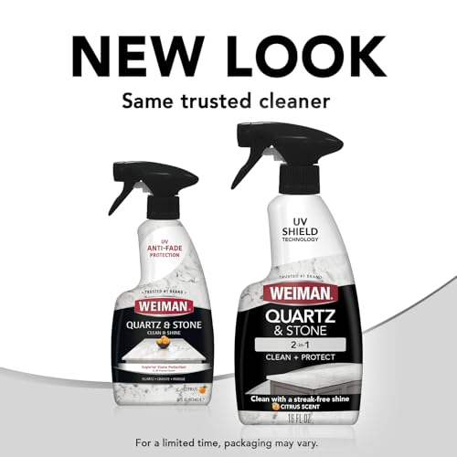 Weiman Quartz Countertop Cleaner and Polish (4 Pack w/Micro Towel) Clean and Shine Your Quartz Countertops Islands and Stone Surfaces with Ultra Violet Protection - size: 16 Fl Oz (Pack of 4)