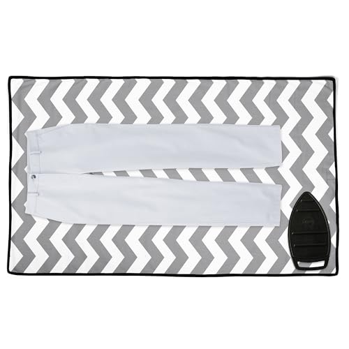 Encasa XO Ironing Mat for Table Top, Heat Resistant Pad, Large, 48"x28" - color: Zig Zag, size: Large