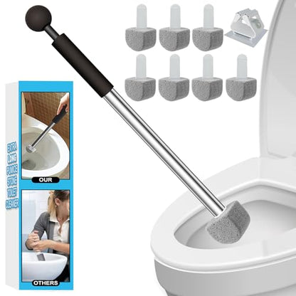 Pumice Stone Toilet Bowl Cleaner - Hard Water Stain Remover - style: 1 Toilet Handle+7 Pumice
