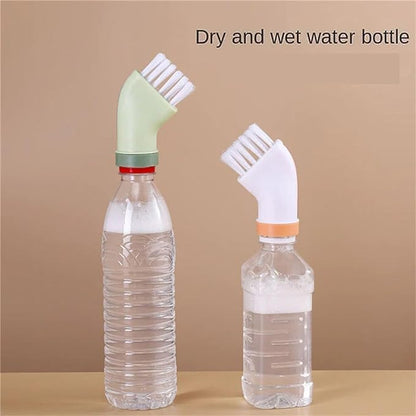 Multi-use Cleaning Brush Can Be Connected to Mineral Water Bottle, Multi-Purpose Bottle Gap Cleaning Brush (2*White) - color: 2*white