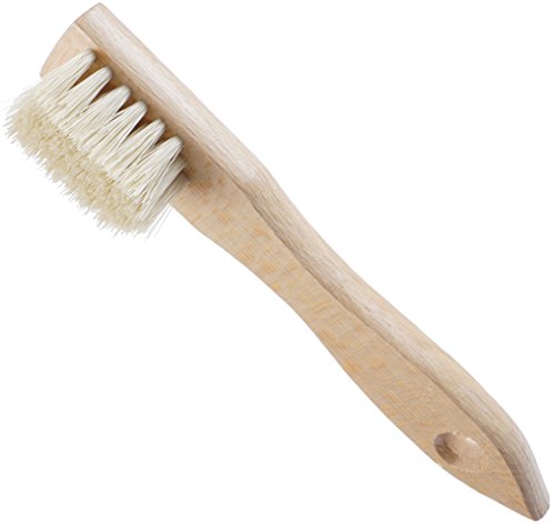KONEX Laundry Brush - European Economy Laundry Brush for Stains on Clothes, Incredible Stain Remover with Sturdy Bristles, Convenient Handheld Design for Effortless Cleaning - color: White