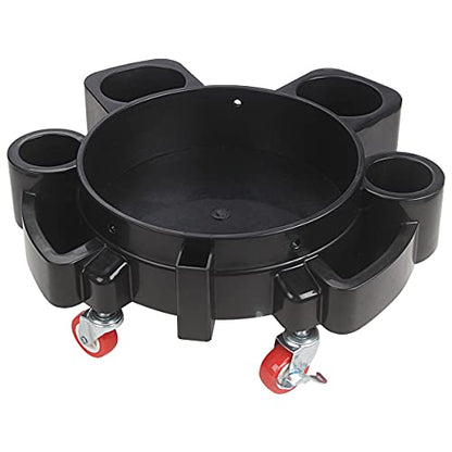 LCGP Bucket Dolly 5 Gallon Car Wash Professional Detailing Bucket Dolly with Heavy Duty Wheel Casters, Black - size: Dolly