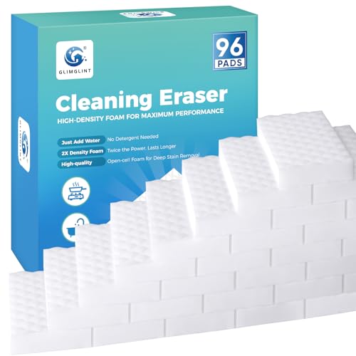 GLIMGLINT 96 PK Magic Sponges Cleaning Eraser, Powerful Scrubber Foam Pads