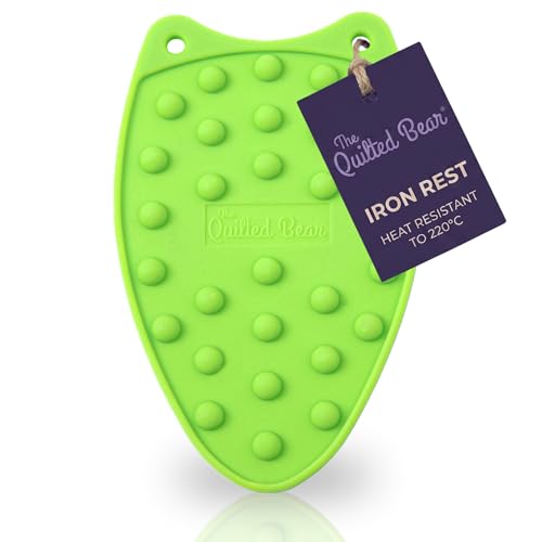 The Quilted Bear Mini Iron Rest Pad for Small Travel Irons, Lime Green - color: Green