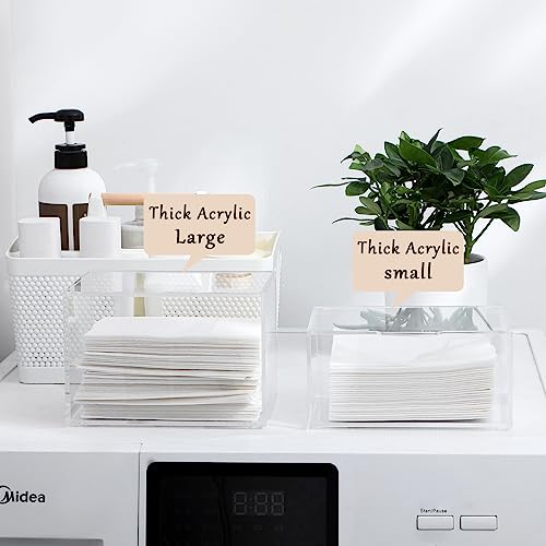 rejomiik Large Dryer Sheet Holder, Dryer Sheet Dispenser with Lid, Clear - color: Clear, size: Large