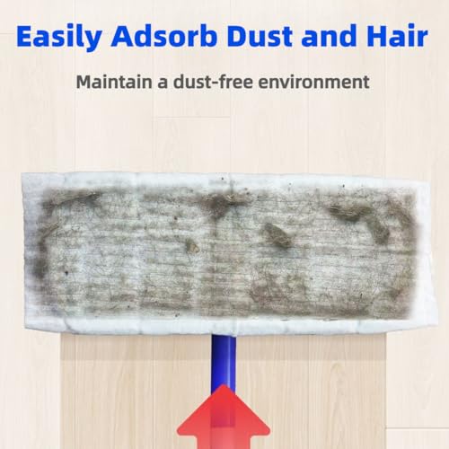 Dry Sweeping Cloths for INWEJIA Hands Free Flat Mop & Swiffer Sweeper – 60 Count, Disposable Duster Refills for Floor Cleaning, Pet Hair, Dust, Dirt on Multi-Surface (Not Include Mop) - size: Large dust mop pads 60 count