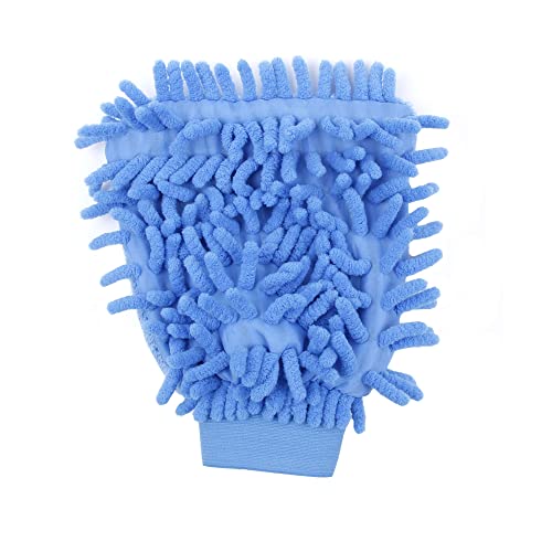 SagaSave Multi-Function Microfiber Gloves Cleaning Dusting Cleaning Gloves Home Cleaning Gloves Truck Auto Gloves - color: 1 Pcs Blue