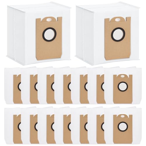 Dust Bags for AIRROBO T20+/ T25+/ T30+/ T25+C Robot Vacuum Cleaner, Replacement Vacuum Bags Disposable Bag Airrobo Robot Vacuum Dust Bags Replacement Parts (16 Pack) - size: 16pcs Dust Bags