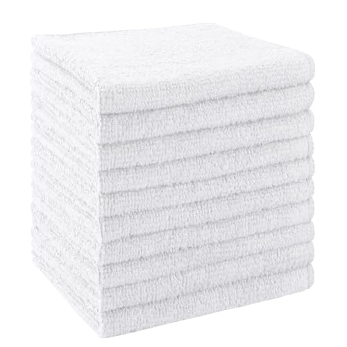 UNIMADE Washcloths 10 Pack Face Towels (12" x 12"), Highly Soft Wash Cloths - color: White, size: 10Pack