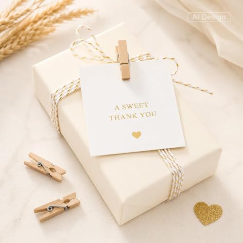 jijAcraft 1.4Inch Mini Clothes Pins - 100Pcs Wooden Clothespins with String - color: Natural, size: 1.4 inch, 100 pcs