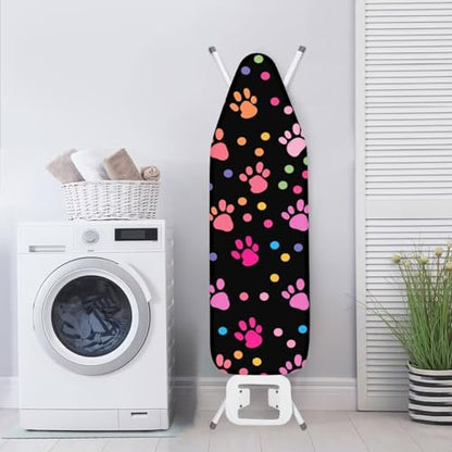 Flashideas Dog Paw Prints Ironing Board Cover and Pad- 52" x 13" Iron Board Cover Fits Standard Size, Iron Board Cover Accessories - color: Dog Paw Prints 1