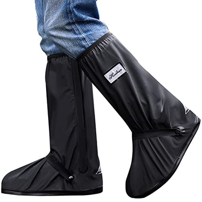 MODIGT Rain Boot Shoes Cover Men Women Waterproof Anti-Silp PVC Shoes Cover Reusable & Foldable Overshoes for Cycling Fishing Washing - size: XX-Large