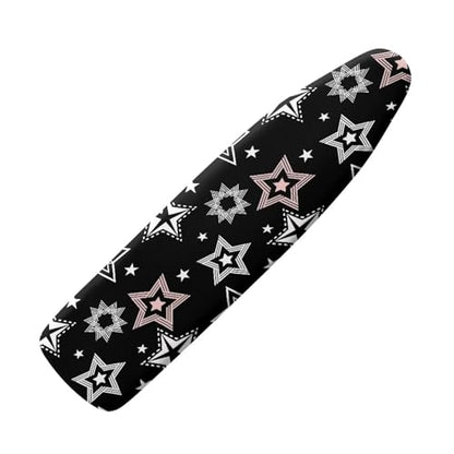 Black Fashion Iron Board Cover with Elastic Edge Large Fits All Standard Size Ironing Board Covers Heavy Duty Pressing Cloth for Ironing Stain Resistant - color: Black Fashion
