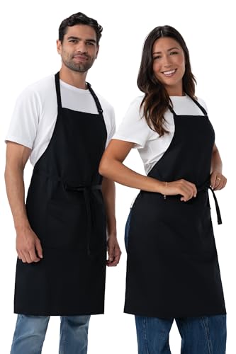Chef Works Unisex Butcher Apron - color: Black, 2 Pack