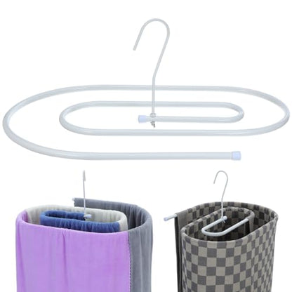 1 PCS Spiral Clothes Drying Rack, Space Saving Hanger for Sheets, Heavy Duty Iron Quilt Drying Rack with 360 Degree Swivel Hook, Laundry Room Storage Organizer for Blankets, Home Balcony