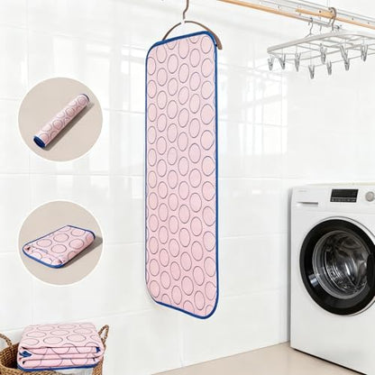 Portable Ironing Mat Blanket Heat Resistant Tabletop Ironing Pad for Countertop, Washer or Dryer, Foldable Travel Ironing Board Alternative for Small Spaces and Iron Anywhere Use
