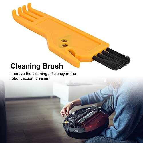 Sweeping Robot Handheld Vacuum Sweeper Parts, ABS Vacuum Brush Cleaning Tool, Yellow Vacuum Roller Tool Cleaning Brush Replacement for Xiaomi, Shark, Dreame, Eufy, 1Pcs - color: Yellow