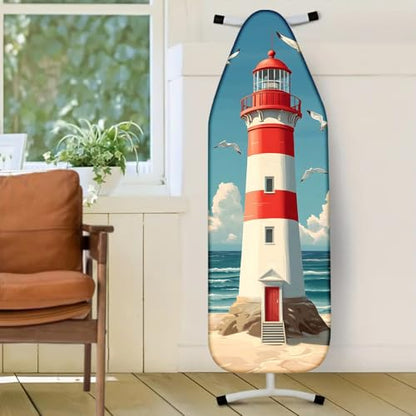 Nuxovilar Lighthouse Seagulls Ironing Board Cover 15x54 Polyester - color: Ytt02450