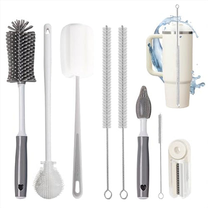 Bottle Cleaner Brush Set - 8 Pack Bottle Brushes for Cleaning