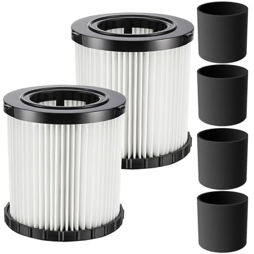 DCV581H DCV580H Vacuum Filter for DEWALT 20V Cordless Shop Vac Cleaner - color: 2 PACK