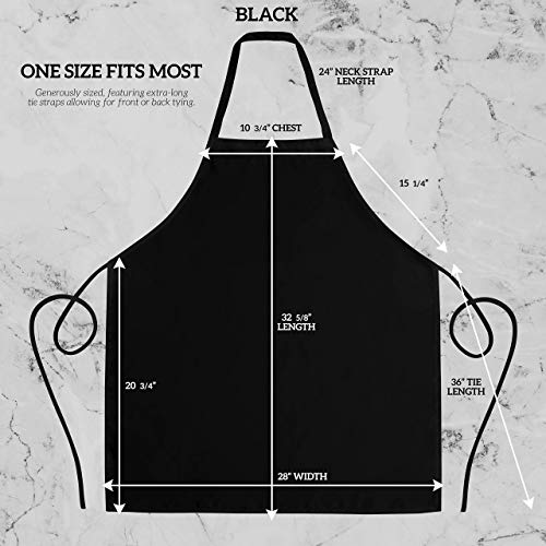 GREEN LIFESTYLE 12 Pack Bib Apron - Unisex Black Aprons, Machine Washable Aprons for Men and Women, Kitchen Cooking BBQ Bulk (Pack of 12, No Pockets, Black) - color: Black