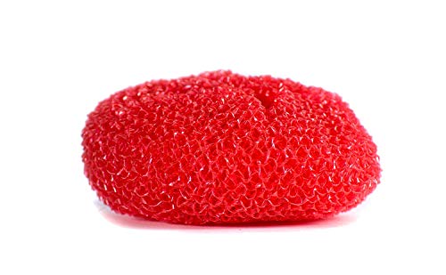 36 Round Nylon Dish Scrubber Scouring Pads By Scrub-It -3 Packs of 6 Scour Pads - Assorted Colors - Tough and Durable - Non-Scratch for Non-Stick Cookware - (36)