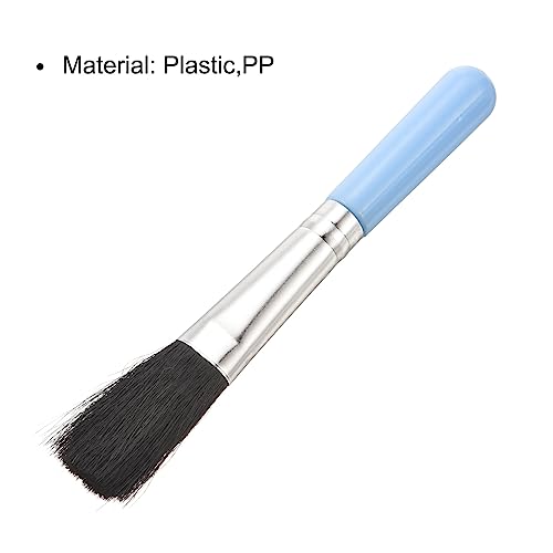 PATIKIL Succulent Cleaning Brush 4Pack 125mm Black Gardening Tools Plant Brush for Garden Blue Handle - color: Blue