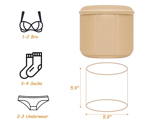 Bra Washing Bag for Delicates, Shape-Retaining, 2 Pack Lingerie Laundry Bag