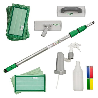 UNGER Commercial SpeedClean Window Cleaning Kit, 11-Piece Set CK054