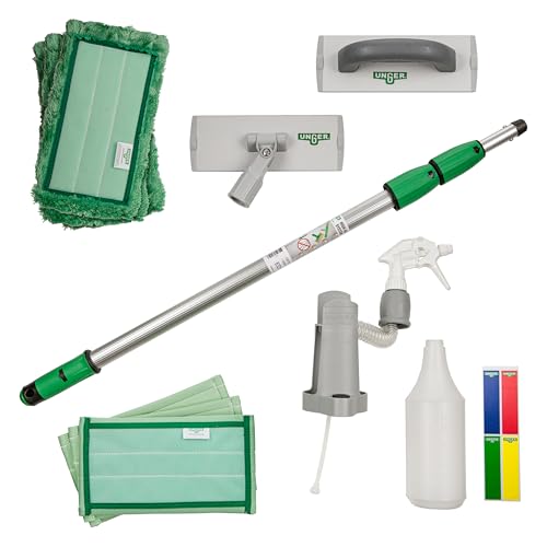 UNGER Commercial SpeedClean Window Cleaning Kit, 11-Piece Set CK054