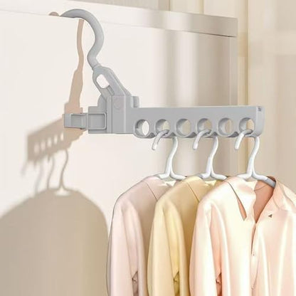 Folding Clothes Hanger Drying Rack,Travel Essentials for Laundry,Portable and Collapsible with Hook,Essentials for Cruise,Vacation,Camping,RV,Road Trip,Hotel,Business Travel, Student Apartment (Grey) - color: Gray
