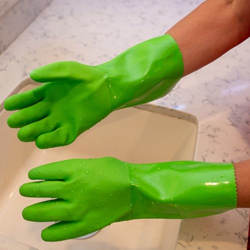 Star Kitchen & Home True Blues Ultimate Green Household Cleaning Gloves (Medium)