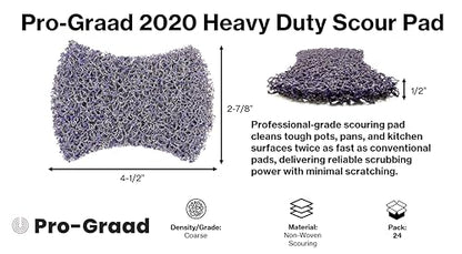 2020 Scouring Pad, 2.8” x 4.5”, 24 Pack