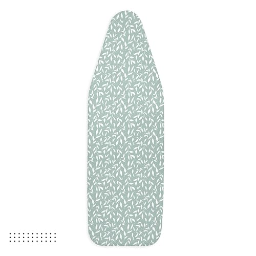 Encasa XO Ironing Board Cover and Pad, Thick Felt 42"x14" - color: Green Leaflet, size: Medium (42"x14")
