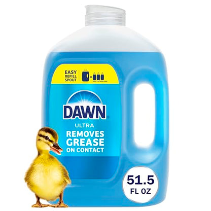 Dawn Ultra Dish Soap Refill Jug, Large Size Original Blue Liquid Dishwashing Detergent, Powerful Dish Soap for Grease, 51.5 oz - size: 51.5 Fl Oz (Pack of 1)
