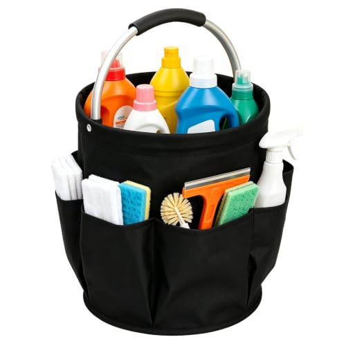 Collapsible Cleaning Caddy Bag 11 Inch Foldable Bucket - color: Style-01