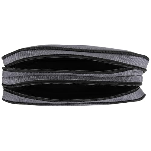 KLEIN TOOLS Tool Pouch, Dual Compartments, Heavy-Duty Tool Bag Organizer, Multipurpose Bag - size: 12" x 7"