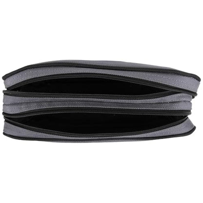 KLEIN TOOLS Tool Pouch, Dual Compartments, Heavy-Duty Tool Bag Organizer, Multipurpose Bag - size: 12" x 7"