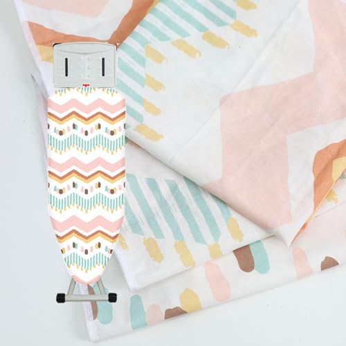 Durable Ironing Board Cloth New Heavy Heat Resistant Thickened Ironing Board Cover Pad Universal Laundry Supplies Printed Padded - color: Green