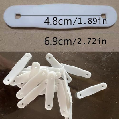 20 Pack Broom Holder Rubber Band Replacement Broom and Mop Grippers Elastic Strap Spare Parts for Broom and Mop Holder Adhesive Wall Mount Broom Gripper Broom Hanger Mop Organizer