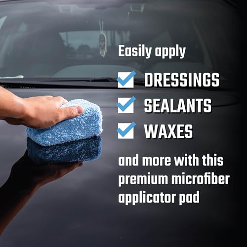 Chemical Guys, Premium Microfiber Applicator Pads, Soft Foam Core, 2 Pack